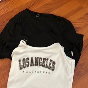 Crop tank that says, Los Angeles